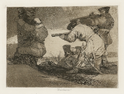 Bárbaros!(Barbarians!) by Francisco Goya