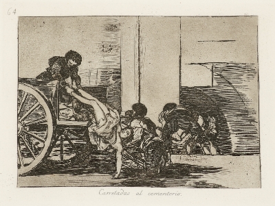 Carretadas al Cementerio(Cartloads to the Cemetery) by Francisco Goya