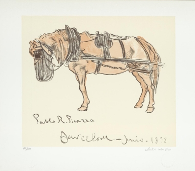 Cheval Attele (Harnessed Horse) by Marina Picasso