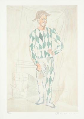 Arlequin en Pied(Full-length Harlequin) by Marina Picasso