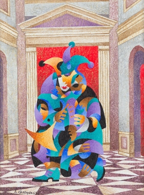 A Jester Reflection by Anatole Krasnyansky