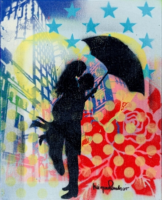 A Kiss Among Stars and Roses by Miguel Paredes