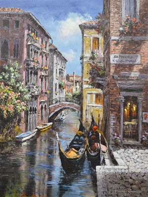 Gondolas on the Canal by Sam Park