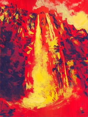 Abstract Waterfall by Joe Everson