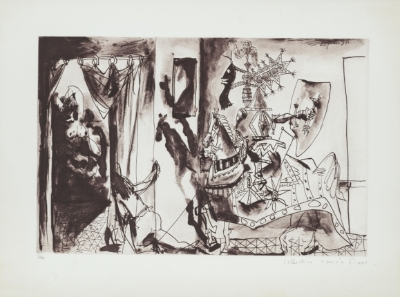 Chevalier en Armure Page et Femme Nue (Knight in Armor, Page, and Nude Woman) by Marina Picasso