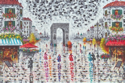 Arc de Triomphe, Paris by Solomon Hwang