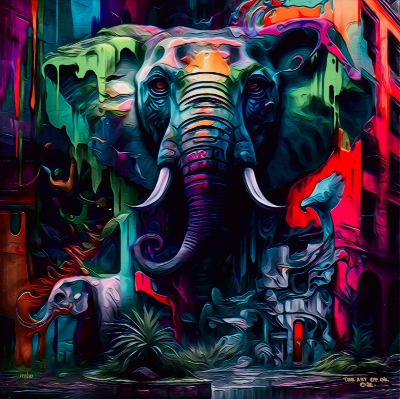 Elephant History lll by OZ