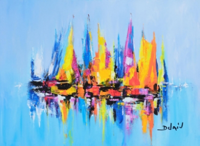 Blue Abstract by Duaiv