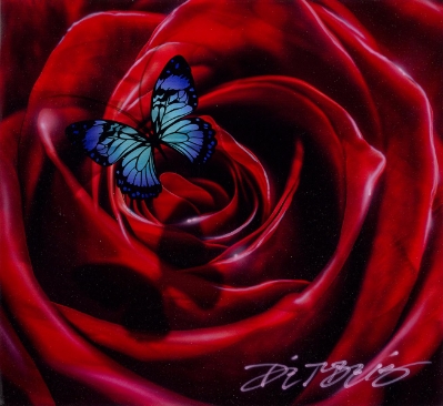 Fluttering petals Red by Chris DeRubeis