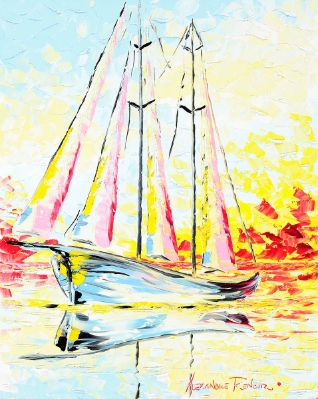 At Anchor by Alexandre Renoir