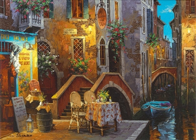 Twilight on the Canal by Viktor Shvaiko