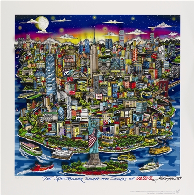 Spectacular Sights & Sounds of NYC by Charles Fazzino