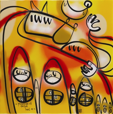 A Procession of Sacred Healers by David (as Lebo) Le Batard