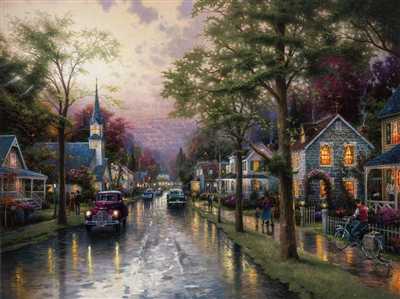 Hometown Morning by Thomas Kinkade