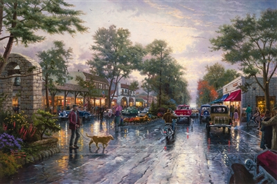 Carmel, Sunset on Ocean A (MD) by Thomas Kinkade