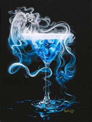 A Drink With Angels by Michael Godard