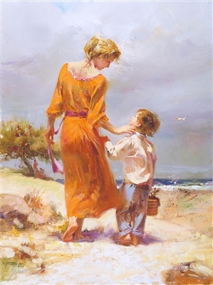 Breezy Day At The Beach by Pino