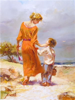 Breezy Day At The Beach by Pino