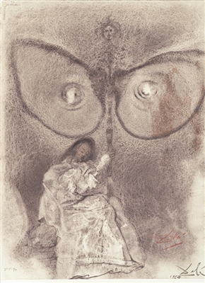 Antequam Exires de Vulva Sanctificavi te(Before You Came Out from the Womb I Sanctified You) by Salvador Dali