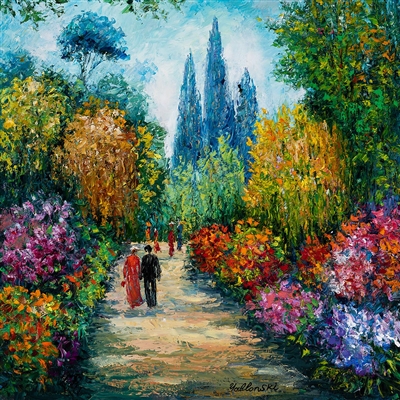 Walking Between Flowers I by Shafira Yablonski