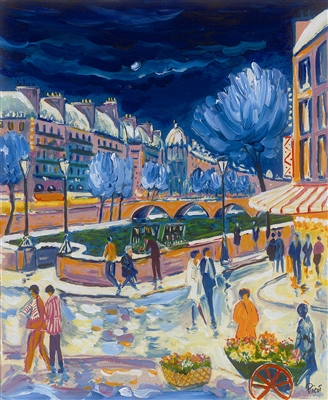 La Neige sur les Quais by Jean-Claude Picot