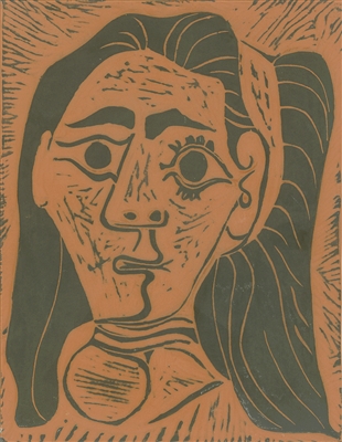 Femme aux Cheveux Flous (A.R. 520) by Pablo Picasso