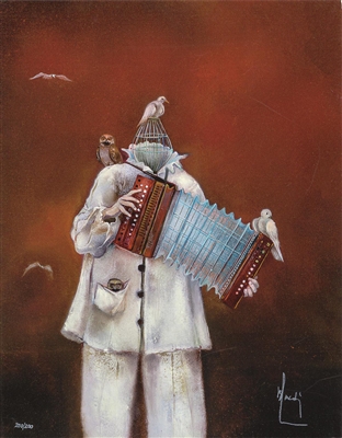 Pierrot a l'accordeon by Bernard Louedin