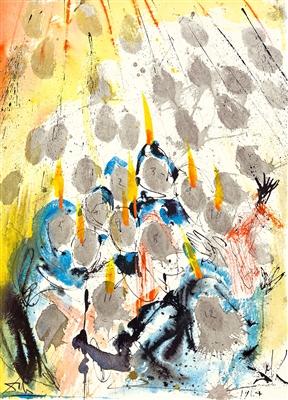 Apparuerunt Illis Dispertitae Linguae(There Appeared To Them Separated Tongues) by Salvador Dali