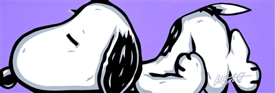 Downward Dog (Purple) by Allison Lefcort