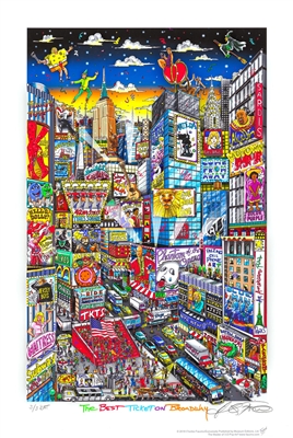 The Best Ticket on Broadway by Charles Fazzino
