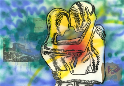 A Passing Request by Mark Kostabi