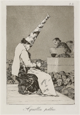 Aquellos polbos(Those specks of dust)Plate 23 from "Los Caprichos" by Francisco Goya