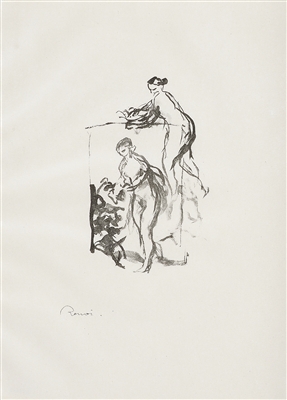 Femme au cep de vigne, 3e variante  from "Douze Lithographies Originales de Pierre-Auguste Renoir" by Pierre-Auguste Renoir