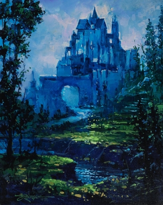Blue Castle by Rodel Gonzalez