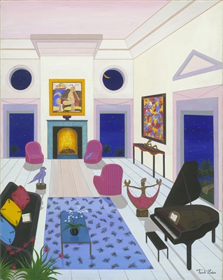 Interior with Jasper Johns by (Francois Ledan) Fanch