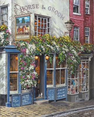 Horse And Groom by Arkady Ostritsky