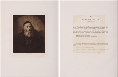 A Rabbi with a Flat Cap by Rembrandt Van Rijn (after)
