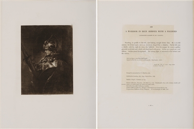 A Warrior in Rich Armour with by Rembrandt Van Rijn (after)