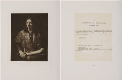 A Young Man at a Writing-Table by Rembrandt Van Rijn (after)