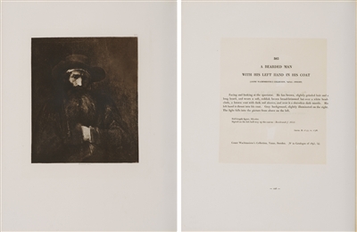 A Bearded Man with His Left Ha by Rembrandt Van Rijn (after)