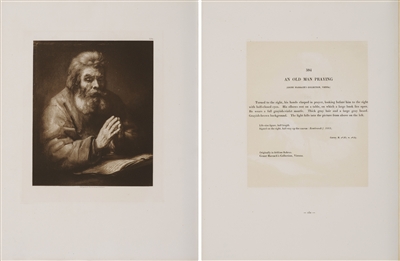 An Old Man Praying by Rembrandt Van Rijn (after)