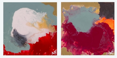Accidental Diptych #2 by Autumn de Forest