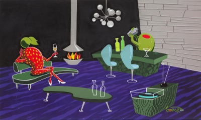 50's Retro Bar (Trade Unavailable) by Michael Godard