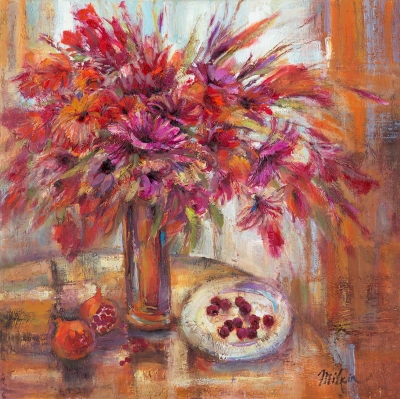 Still Life with Pomegranate (Trade Unavailable) by Michael Milkin