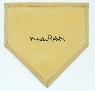 Brooks Robinson Signed Home Plate (Trade Unavailable) by Sport Memorabilia