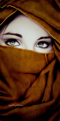 Gold Veil Green Eyes (Trade Unavailable) by Patrick Guyton