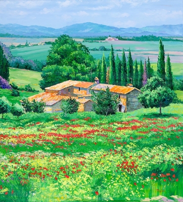 Field of Poppies (Trade Unavailable) by Alex Pauker