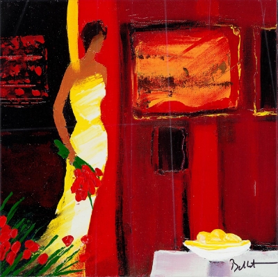 Interieur Rouge  (Trade Unavailable) by Emile Bellet