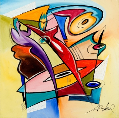 Gabriel Meets Lucifer (Trade Unavailable) by Alfred Gockel