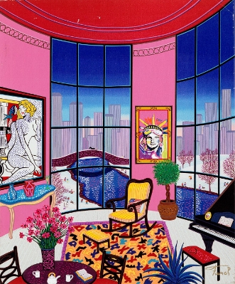 Interior with Lichtenstein (Trade Unavailable) by (Francois Ledan) Fanch